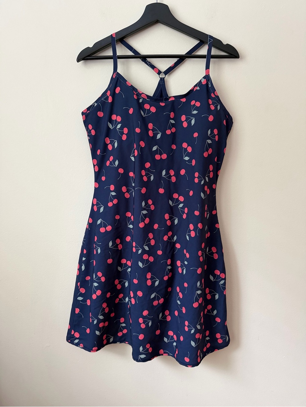 Outdoor Voices "Very Cherry Navy" Exercise Dress L